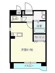 なかよしマンション塩上 1Kの間取図画像