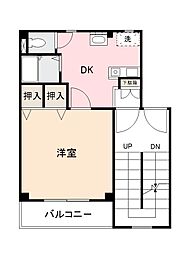 太田ハイツ 1DKの間取図画像