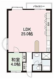 サニーコート高松 1LDKの間取図画像