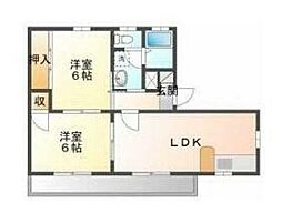 MARBLE 2LDKの間取図画像