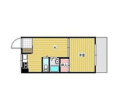 コーポA&C 1DKの間取図画像