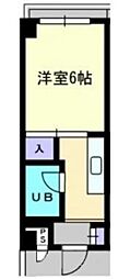 リブ宮脇 1Kの間取図画像