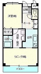 ティ・エム・ハイツ2 2Kの間取図画像