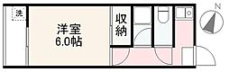 プレアール高松西町 1Kの間取図画像