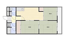 東讃ハイツ 3DKの間取図画像