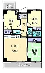リッシュメゾン 3LDKの間取図画像