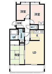 リベルテ東山 3LDKの間取図画像