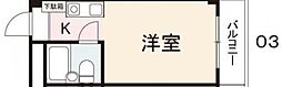 クリキマンション寺井 1Kの間取図画像