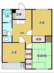 牟礼ぐらしRoom3A 3DKの間取図画像
