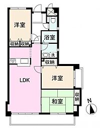 レジデンス香川 3LDKの間取図画像