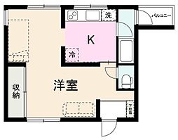 L-PLOTAPARTMENT 1LDKの間取図画像