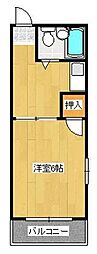 ベウラ松島 1Kの間取図画像