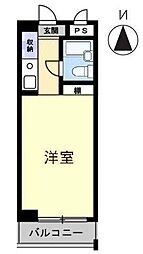 アルファ二番町 ワンルームの間取図画像