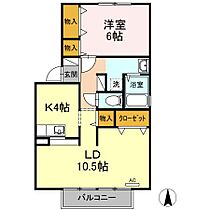 パラシオ樹太 B202 ｜ 香川県高松市木太町1927-1（賃貸アパート1LDK・2階・56.25㎡） その2