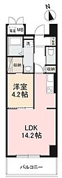 adeniumForest 1LDKの間取図画像