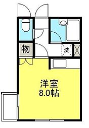 BEL藤塚 ワンルームの間取図画像
