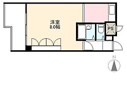 藤塚コーポラス 1Kの間取図画像