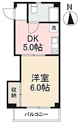 ワールドコーポ 1DKの間取図画像