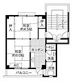 ビレッジハウス白鳥2号棟2階3.4万円