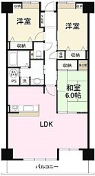 オレンジハイツ香西東 3LDKの間取図画像