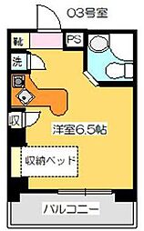 ラ・パルフェ・ド・コロン ワンルームの間取図画像