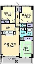 スクエアイマザト 3LDKの間取図画像