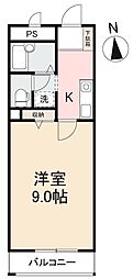 フィネス今里 1Kの間取図画像