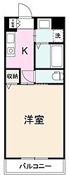 LASPERANZA 1Kの間取図画像