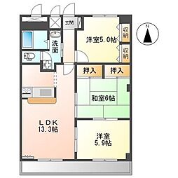 エル21 3LDKの間取図画像