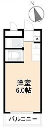 アルファ二番町 1Kの間取図画像