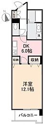 Glitter3 1DKの間取図画像