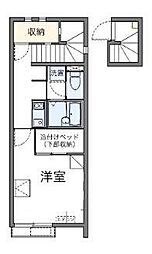 レオネクストクラインガルテン 1Kの間取図画像