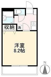サンビート 1Kの間取図画像