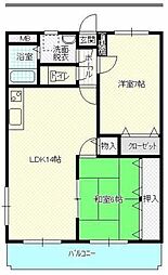 M.クラルテ 2LDKの間取図画像