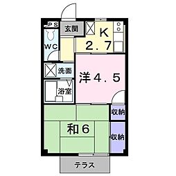 サンマルコ英 2Kの間取図画像