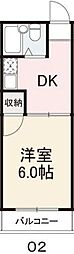 コート志度1 1Kの間取図画像