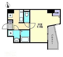 S-FORT高松中野町 1Kの間取図画像