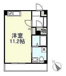 PreciousTime扇町 ワンルームの間取図画像