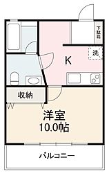 サニーハウス扇町 1Kの間取図画像