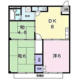 シティハイツ池田 3DKの間取図画像