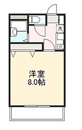 ローテンブルグ6 1Kの間取図画像