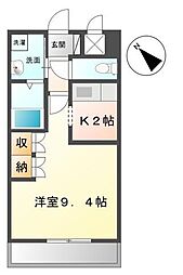 センチュリーM 1Kの間取図画像