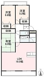 ConforteTAI 3LDKの間取図画像