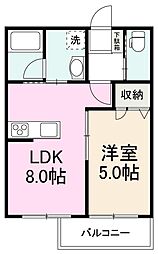 MitsuiCrestCourt 1LDKの間取図画像