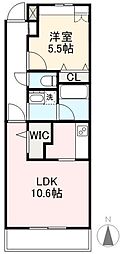 プロスペール・アン 1LDKの間取図画像