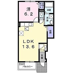 エム・グランツB 1LDKの間取図画像