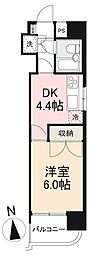 ダイアパレス栗林公園駅前 1DKの間取図画像