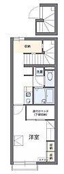 レオパレスグランドゥールレイナ 1Kの間取図画像