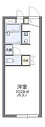 レオパレスさくら 1Kの間取図画像