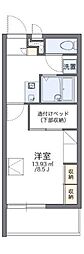 レオパレスグルーデテンポ 1Kの間取図画像